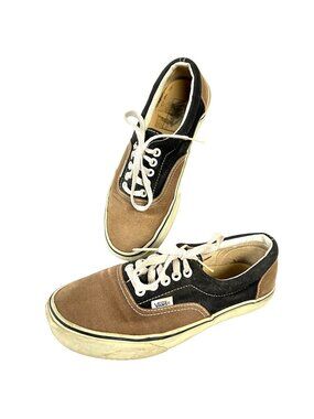 VANS Era Skate Sneaker Mens size 6.5 Two Tone Brown Black Padded Collar 2010s